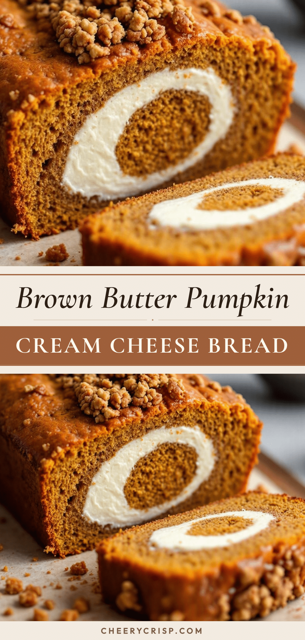 brown butter pumpkin bread with cream cheese swirl recipe
