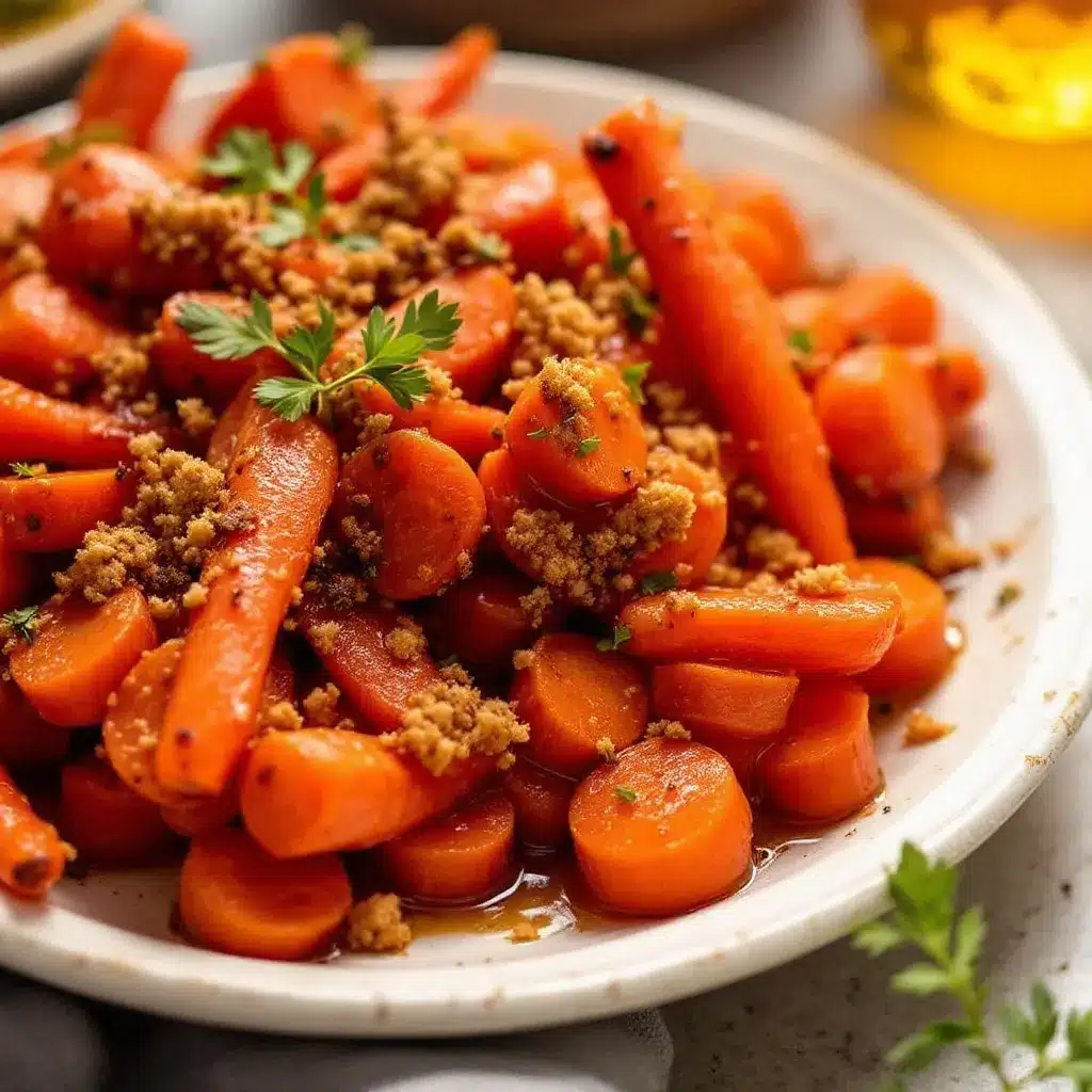 brown sugar bourbon glazed carrots preparation steps