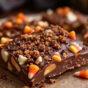 candy corn bark - featured image