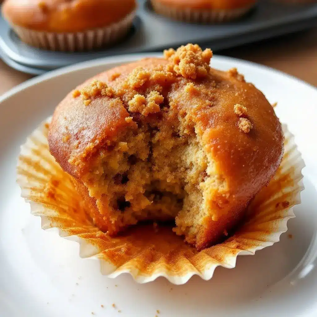 chewy cinnamon apple cider donut muffins preparation steps