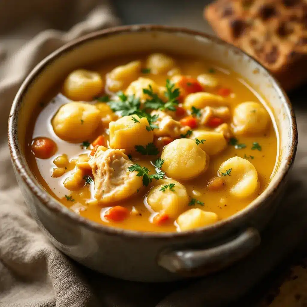 chicken and dumplings soup preparation steps