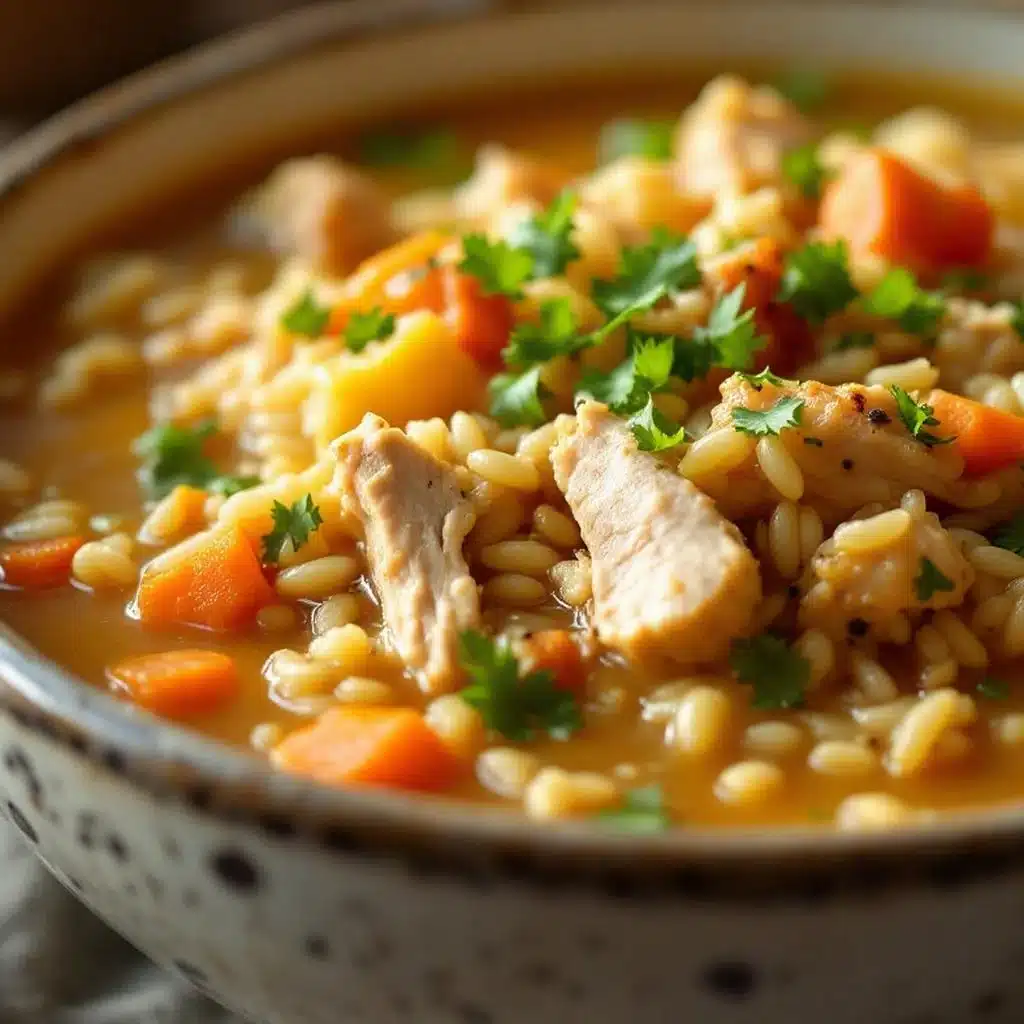chicken and wild rice soup - featured image