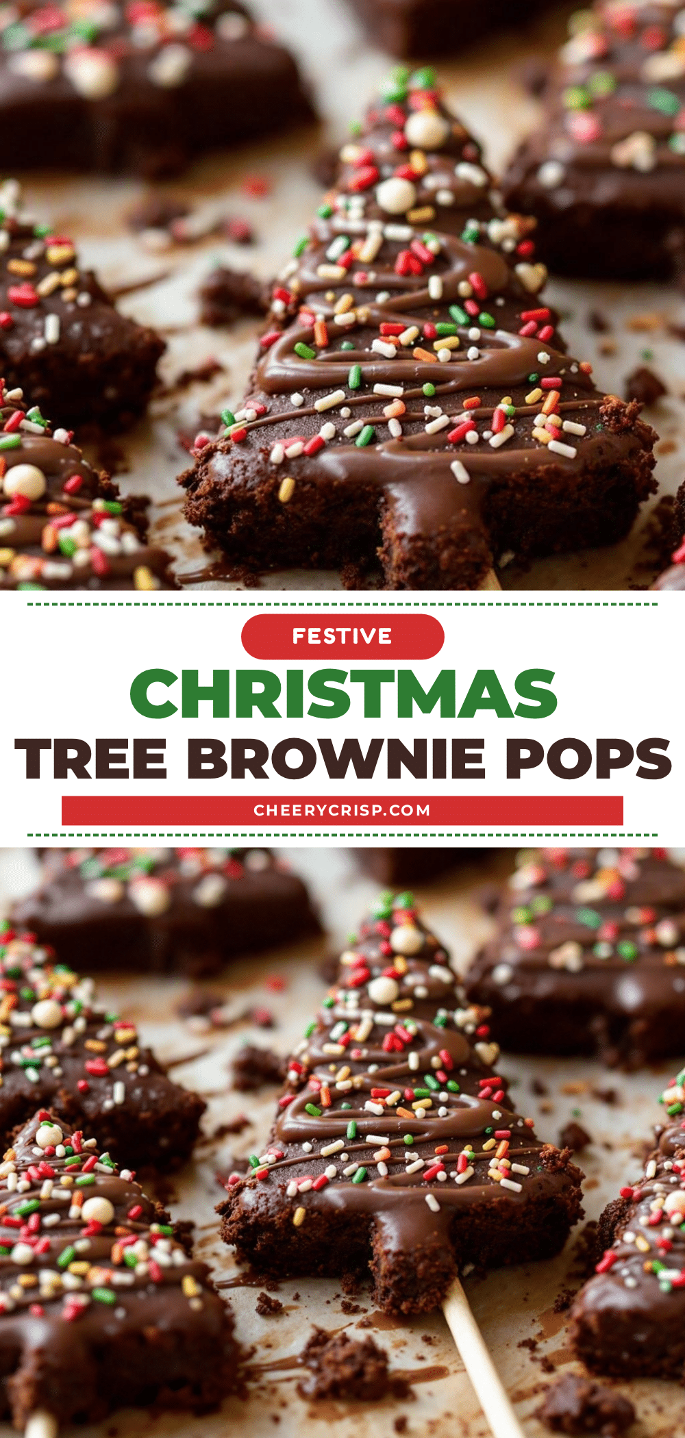 christmas tree brownie pops recipe