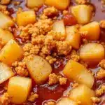 cozy caramel apple sangria - featured image