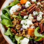 creamy autumn harvest salad - featured image