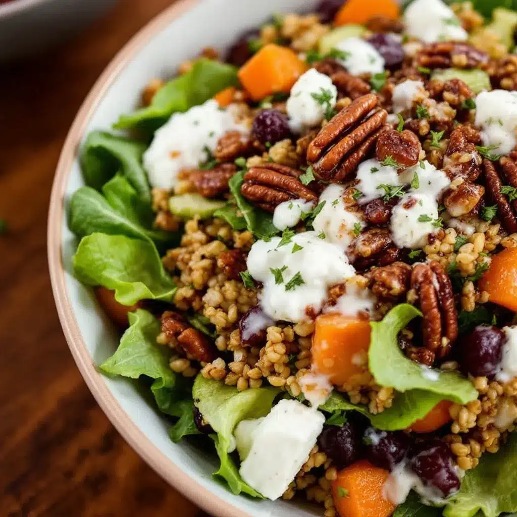 creamy autumn harvest salad preparation steps