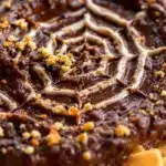 creamy black bean spider web dip - featured image