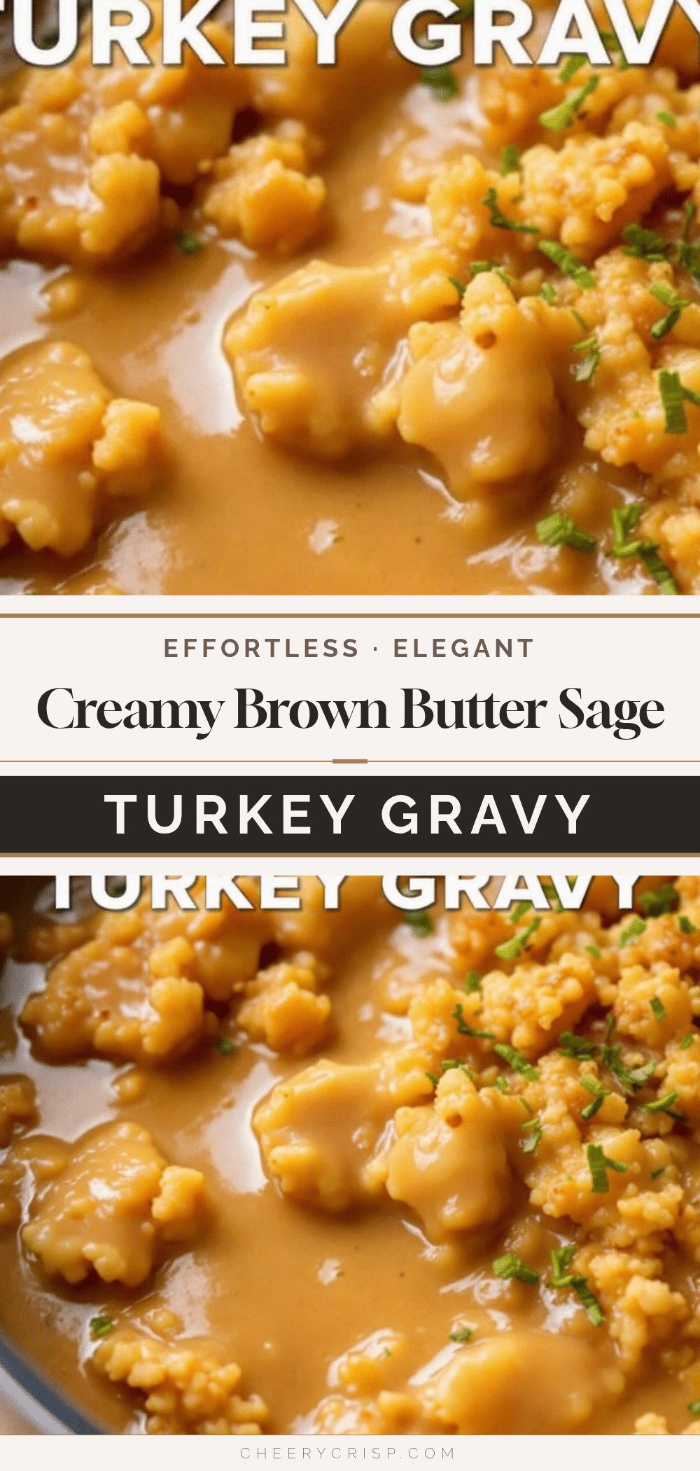 creamy brown butter sage turkey gravy recipe