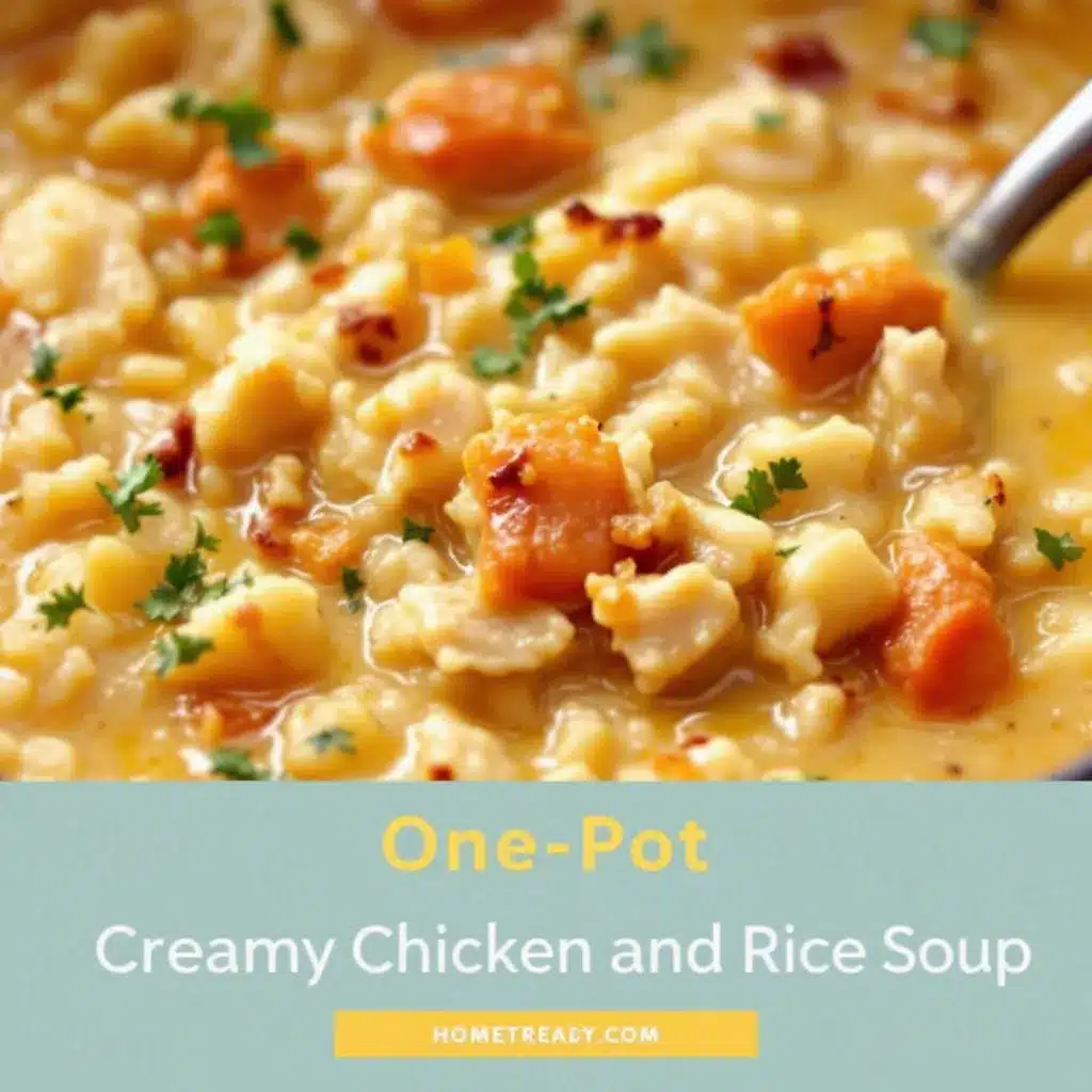 creamy chicken and rice soup preparation steps