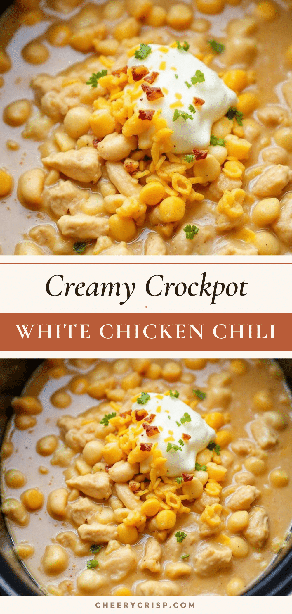 creamy crockpot white chicken chili with cream cheese recipe