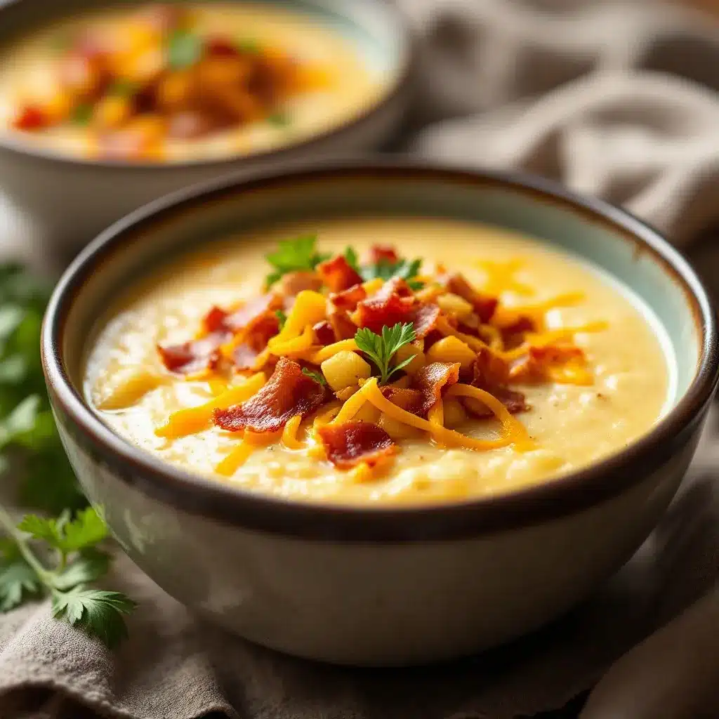 creamy loaded baked potato soup preparation steps