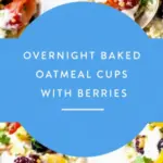 creamy overnight baked oatmeal cups - featured image