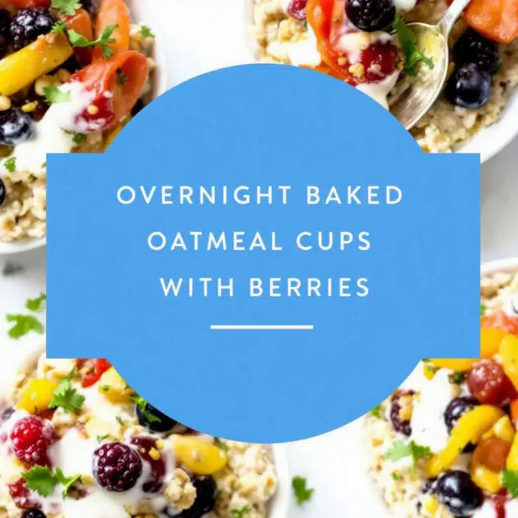 creamy overnight baked oatmeal cups preparation steps