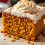 creamy pumpkin tres leches cake - featured image