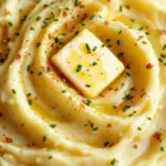 creamy roasted garlic mashed potatoes - featured image