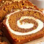 creamy salted caramel pumpkin bread - featured image