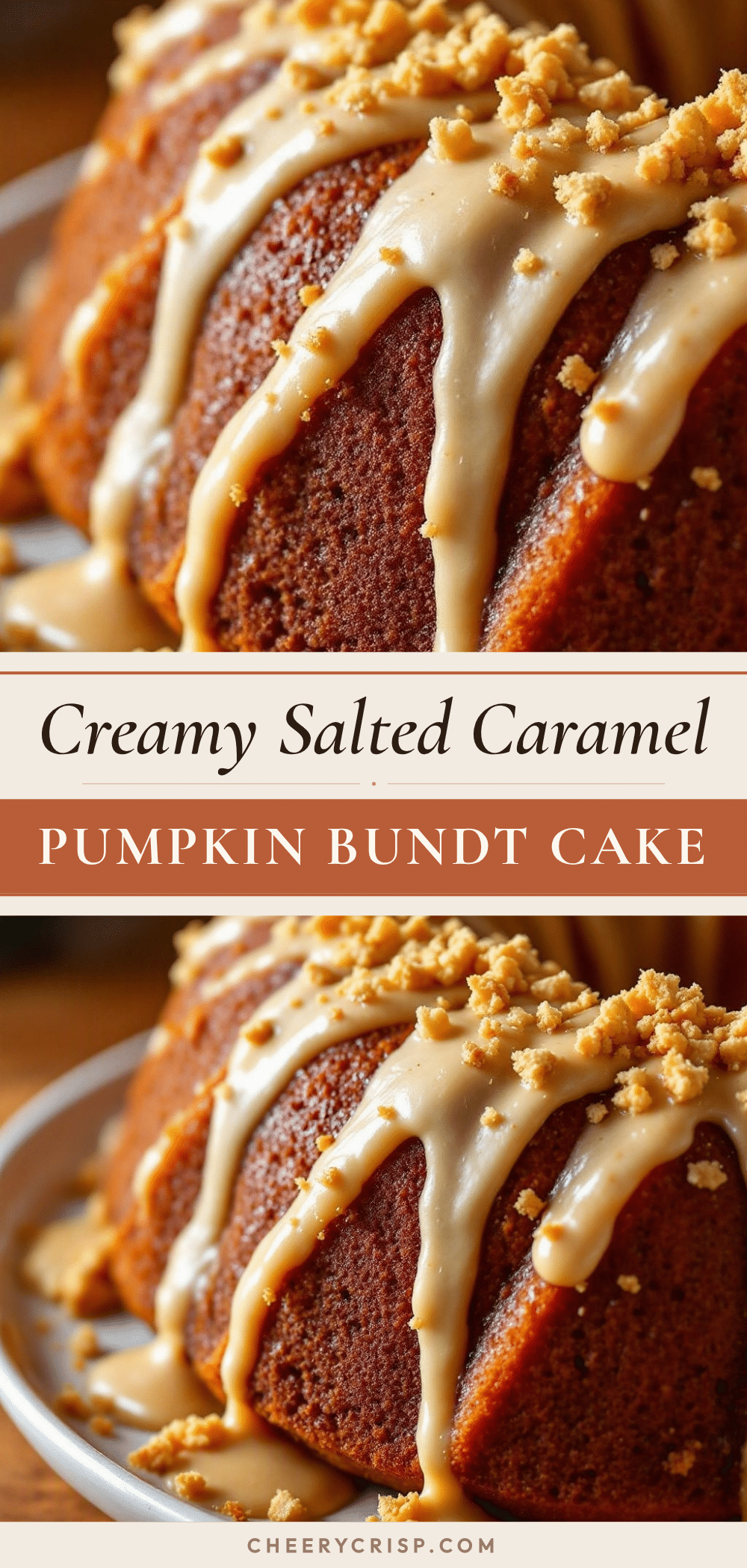 creamy salted caramel pumpkin bundt cake recipe