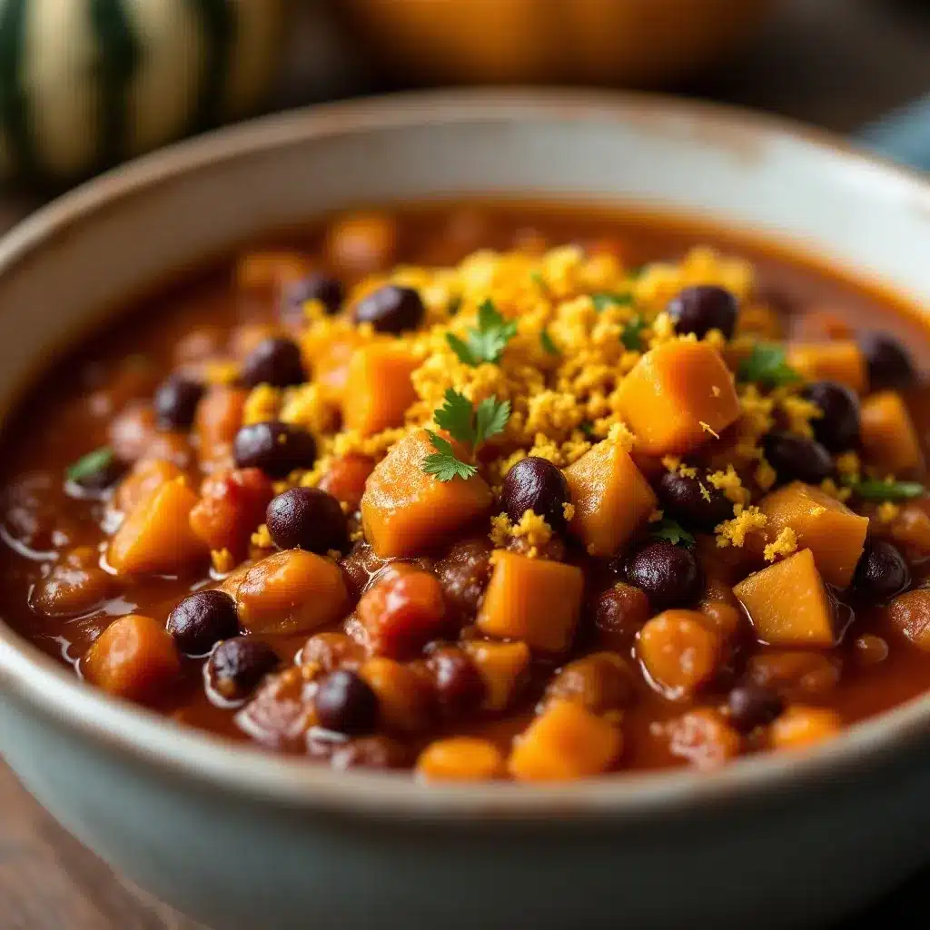 creamy slow cooker pumpkin chili preparation steps