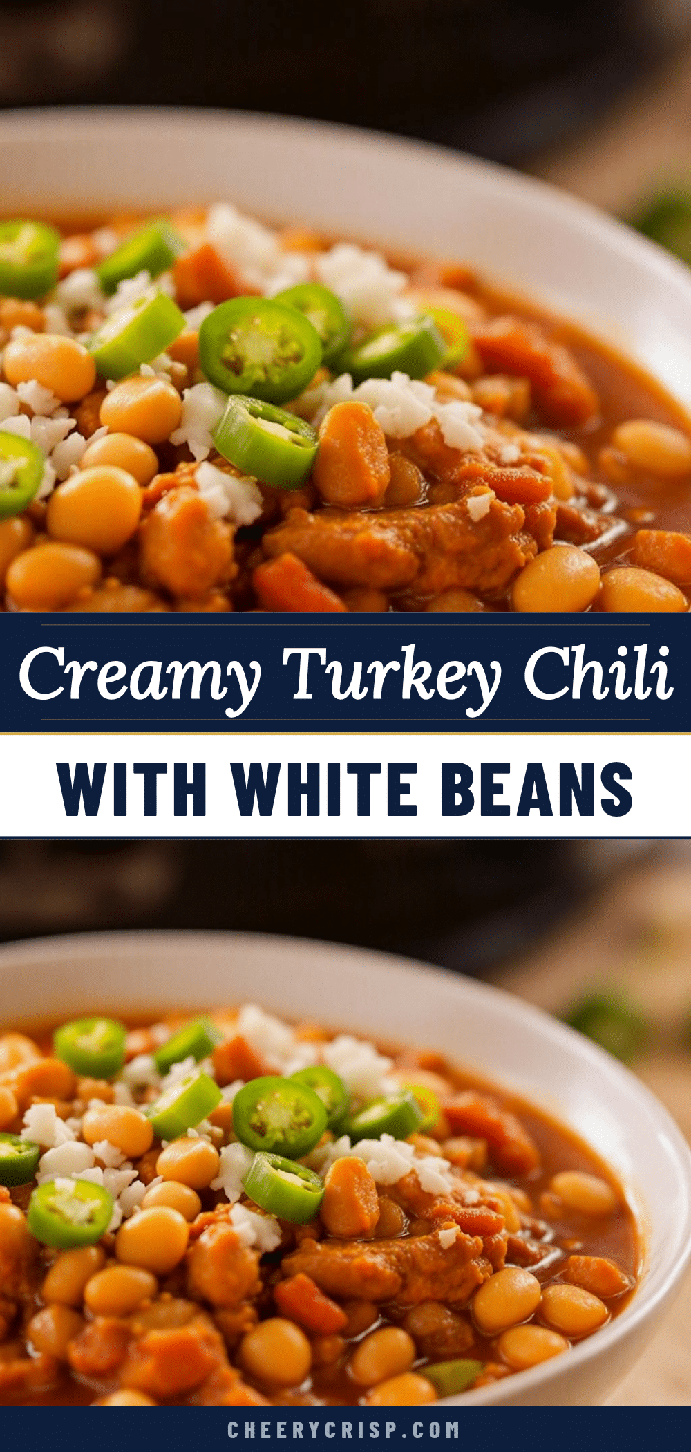 creamy turkey chili with white beans recipe