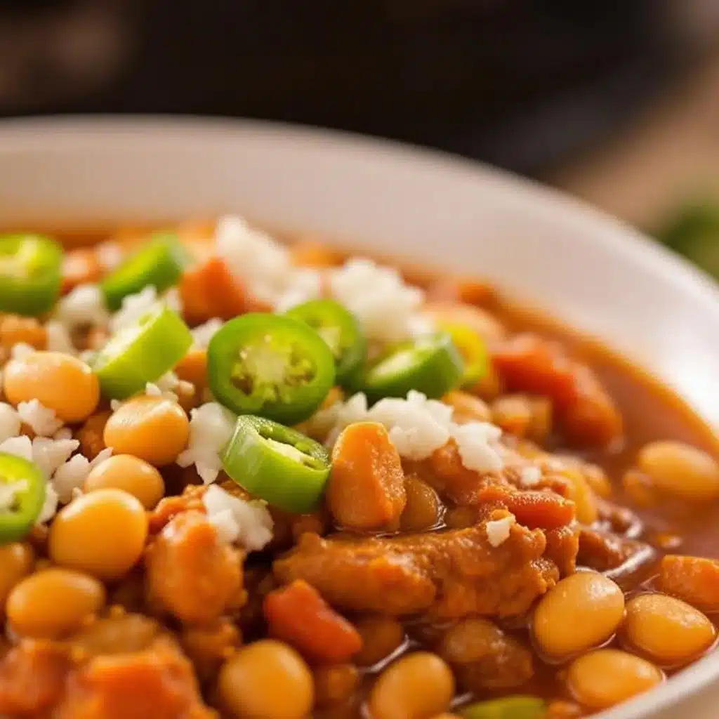 creamy turkey chili with white beans - featured image