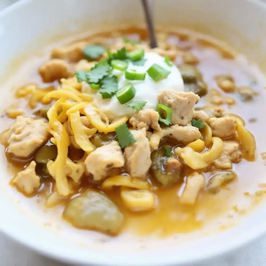 creamy white chicken chili with poblano peppers preparation steps