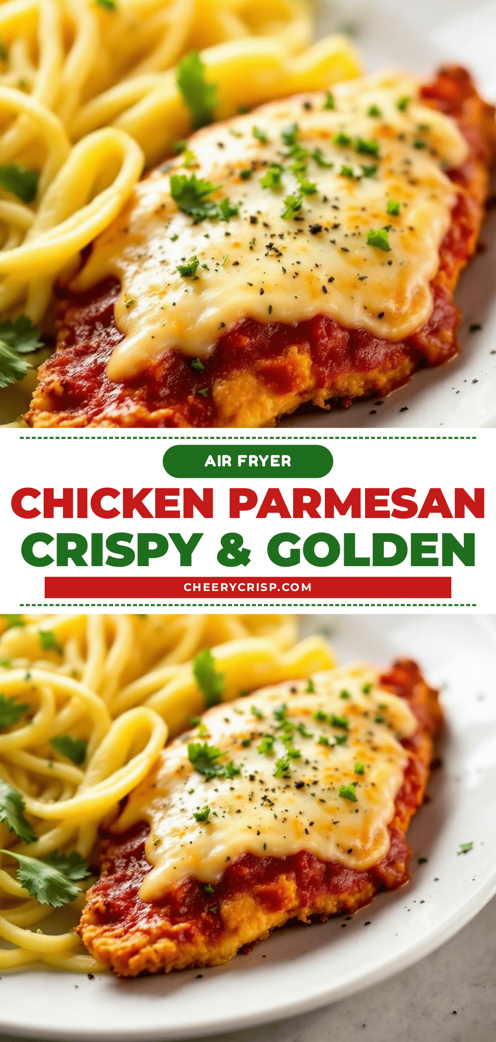 crispy air fryer chicken parmesan recipe
