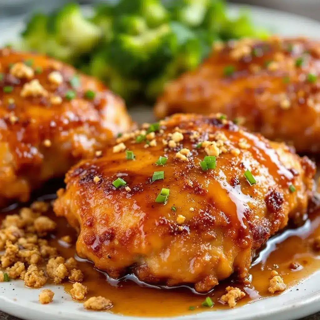 crispy baked honey garlic chicken thighs preparation steps