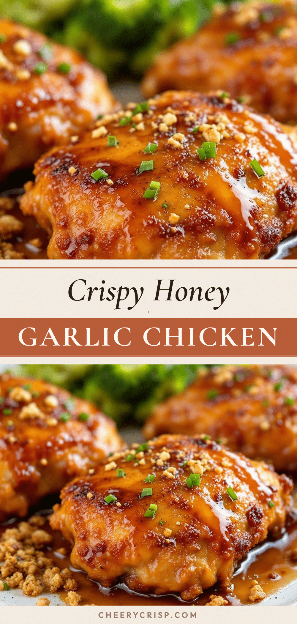 crispy baked honey garlic chicken thighs recipe