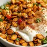Crispy Baked Pumpkin Seeds with Cinnamon Sugar - featured image