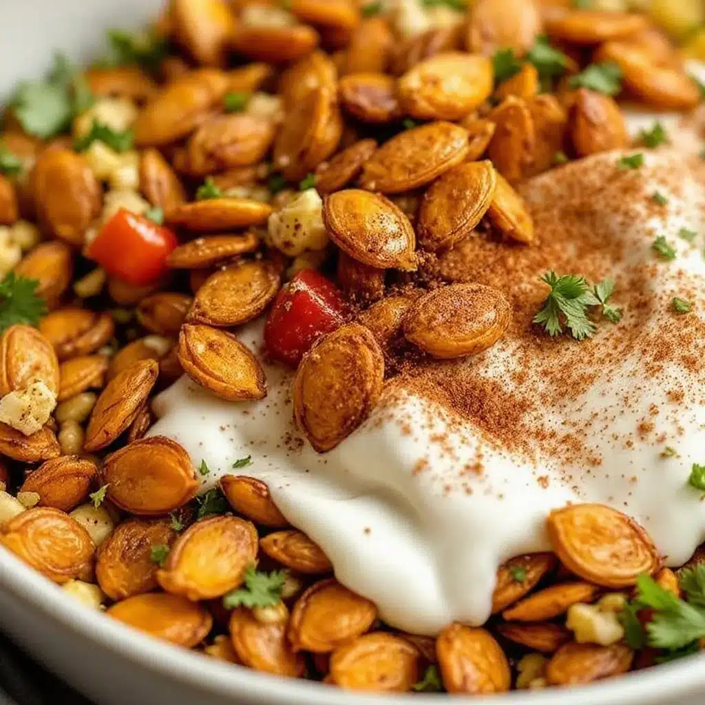 Crispy Baked Pumpkin Seeds with Cinnamon Sugar - featured image