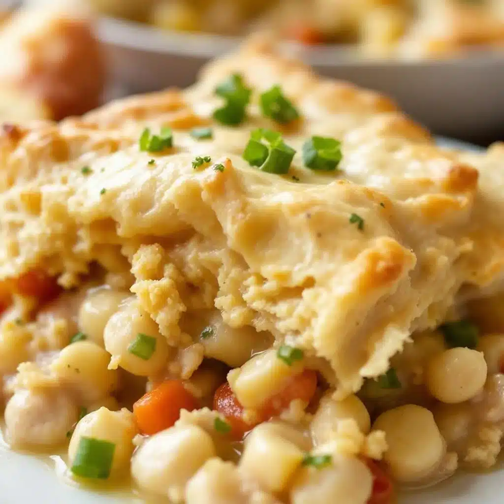 crispy chicken pot pie with puff pastry - featured image
