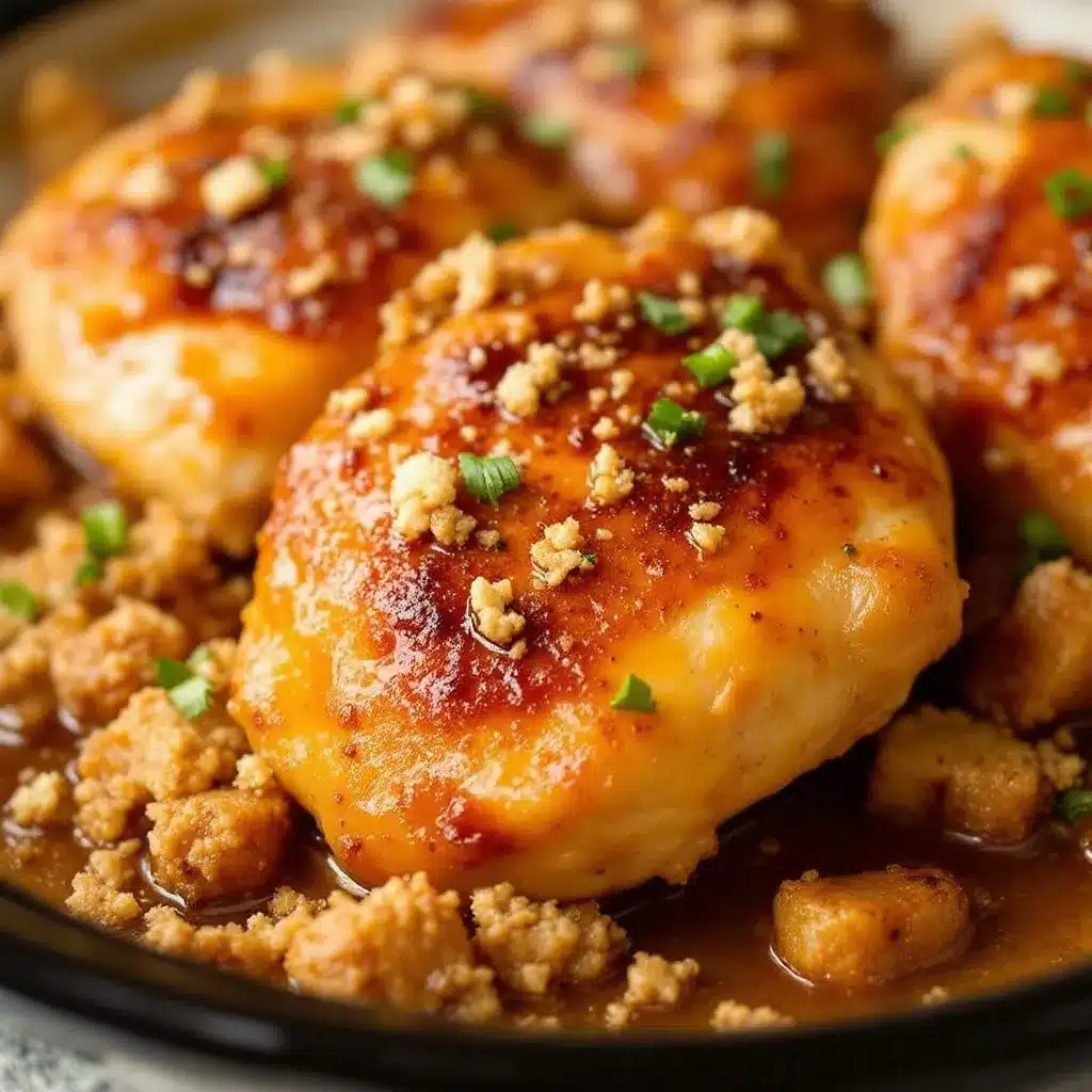 Crispy Crockpot Honey Garlic Chicken Thighs preparation steps