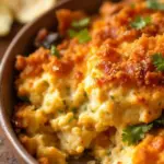 crispy fall vegetable dip with roasted garlic - featured image