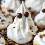 crispy ghost meringue cookies - featured image