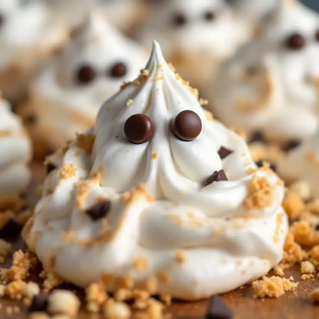 Crispy Ghost Meringue Cookies preparation steps
