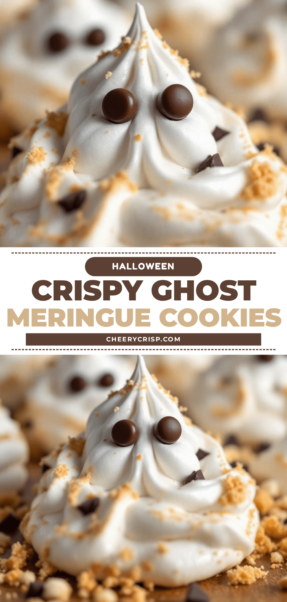 Crispy Ghost Meringue Cookies recipe