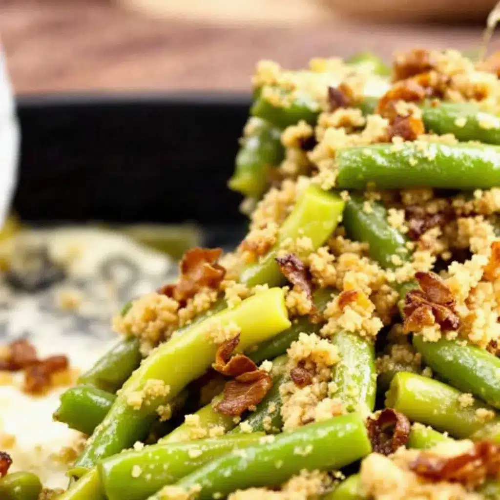 crispy green bean casserole preparation steps