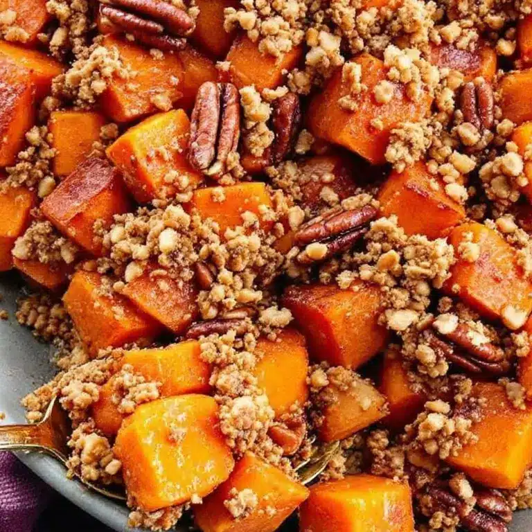 crispy maple roasted sweet potatoes - featured image