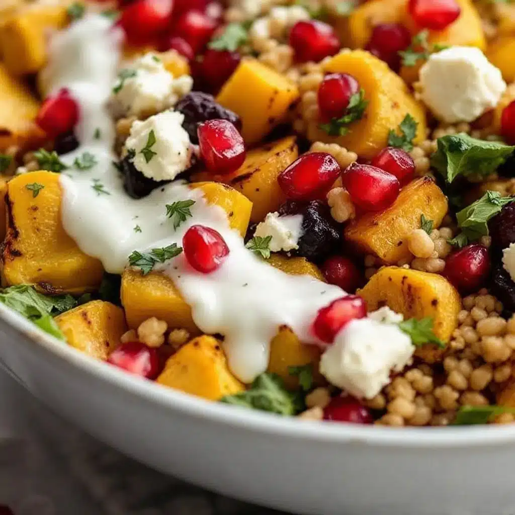 crispy roasted delicata squash salad - featured image