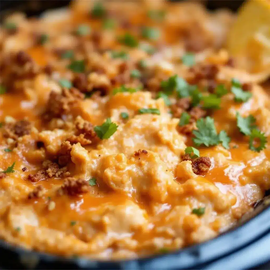 crockpot buffalo chicken dip preparation steps