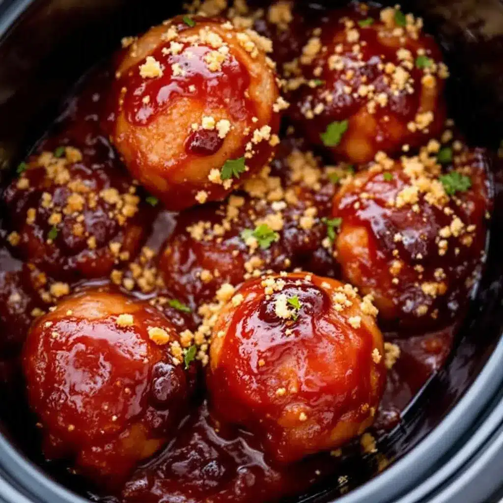 crockpot grape jelly meatballs preparation steps