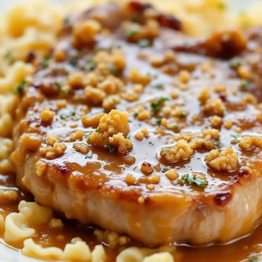 crockpot pork chops with gravy - featured image