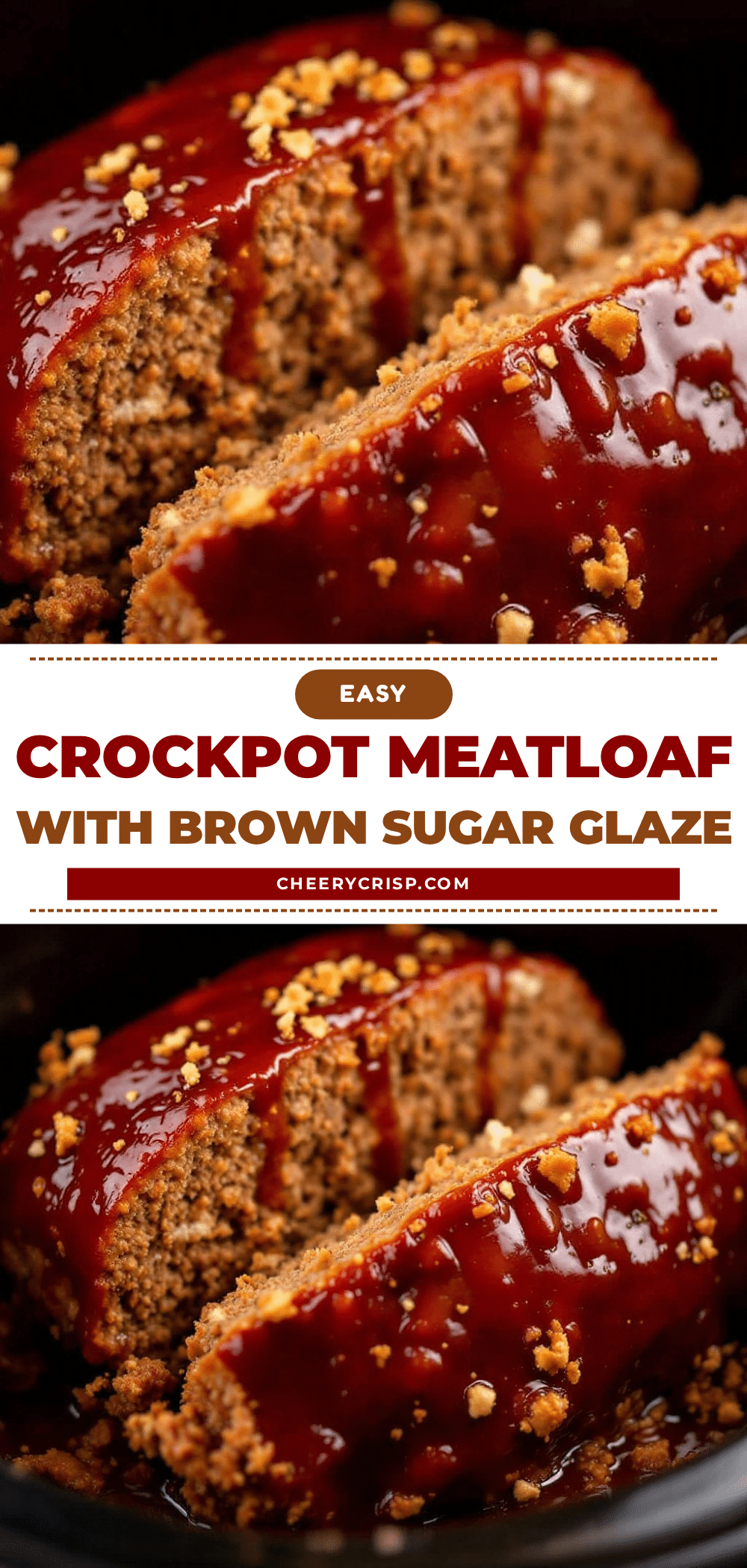 easy crockpot meatloaf with brown sugar glaze recipe