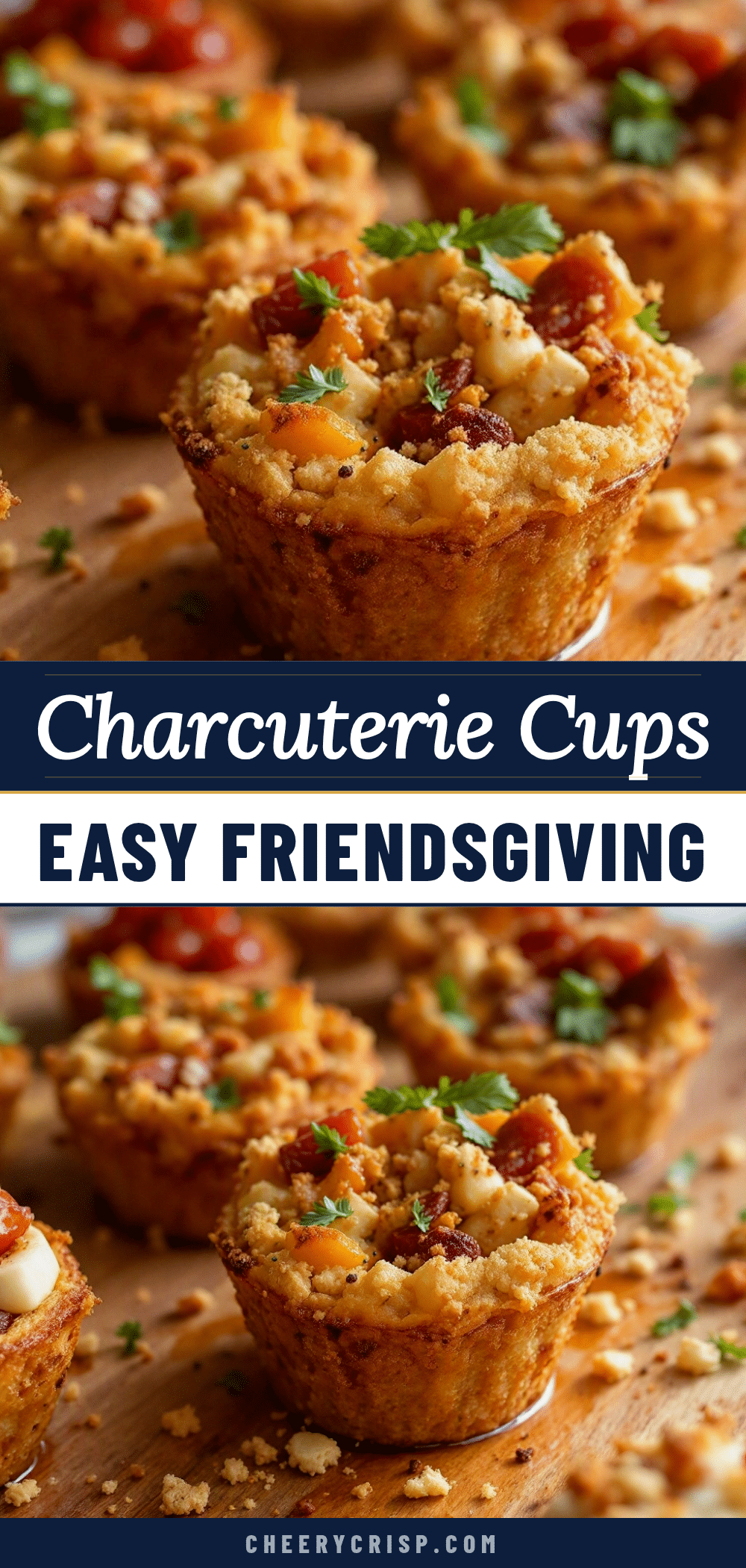 Easy Friendsgiving Charcuterie Cups recipe