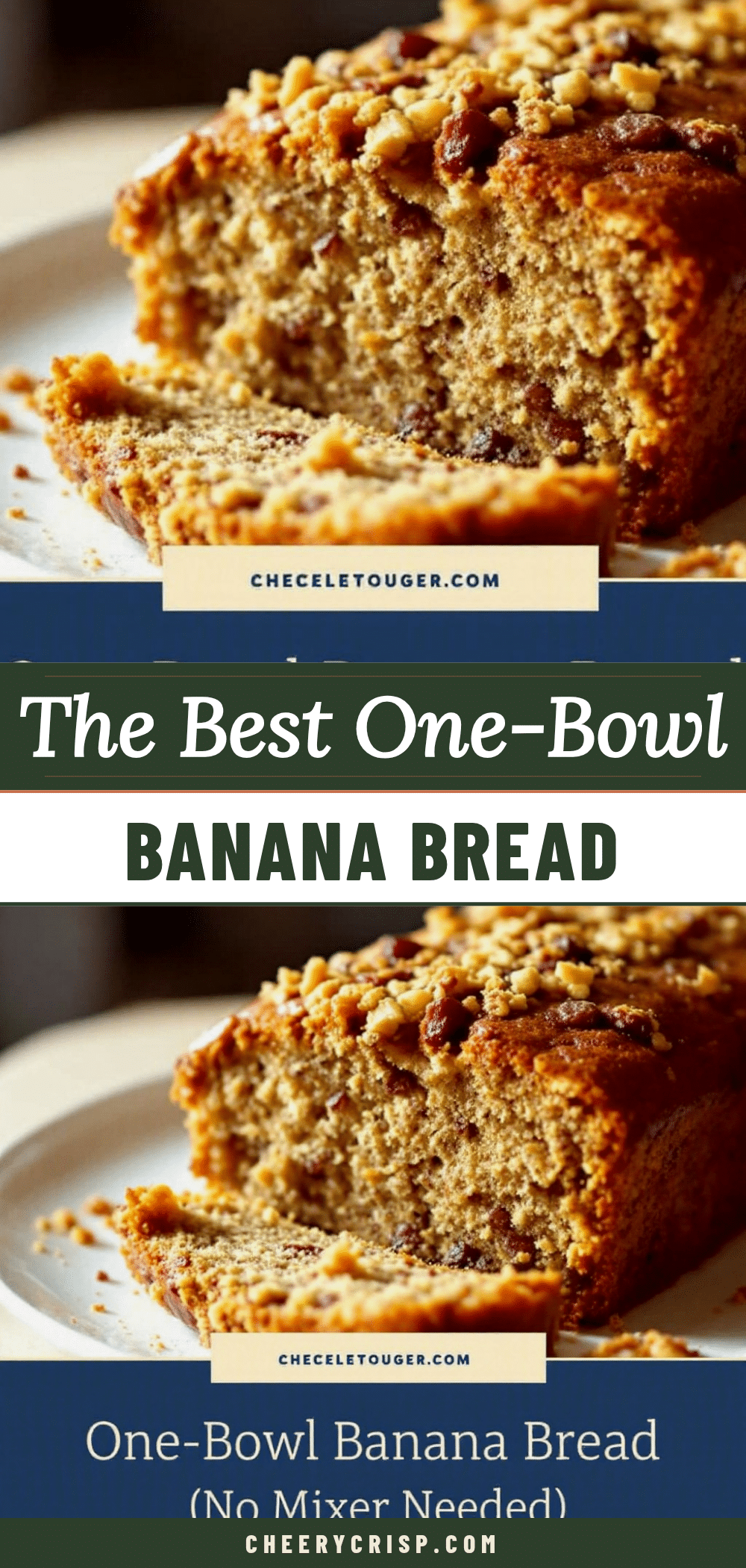 easy one-bowl banana bread recipe