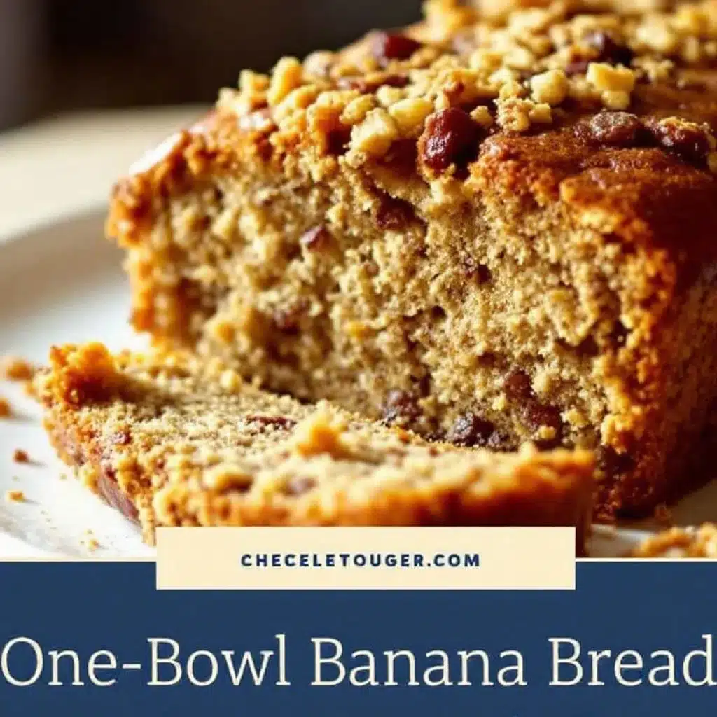 easy one-bowl banana bread - featured image