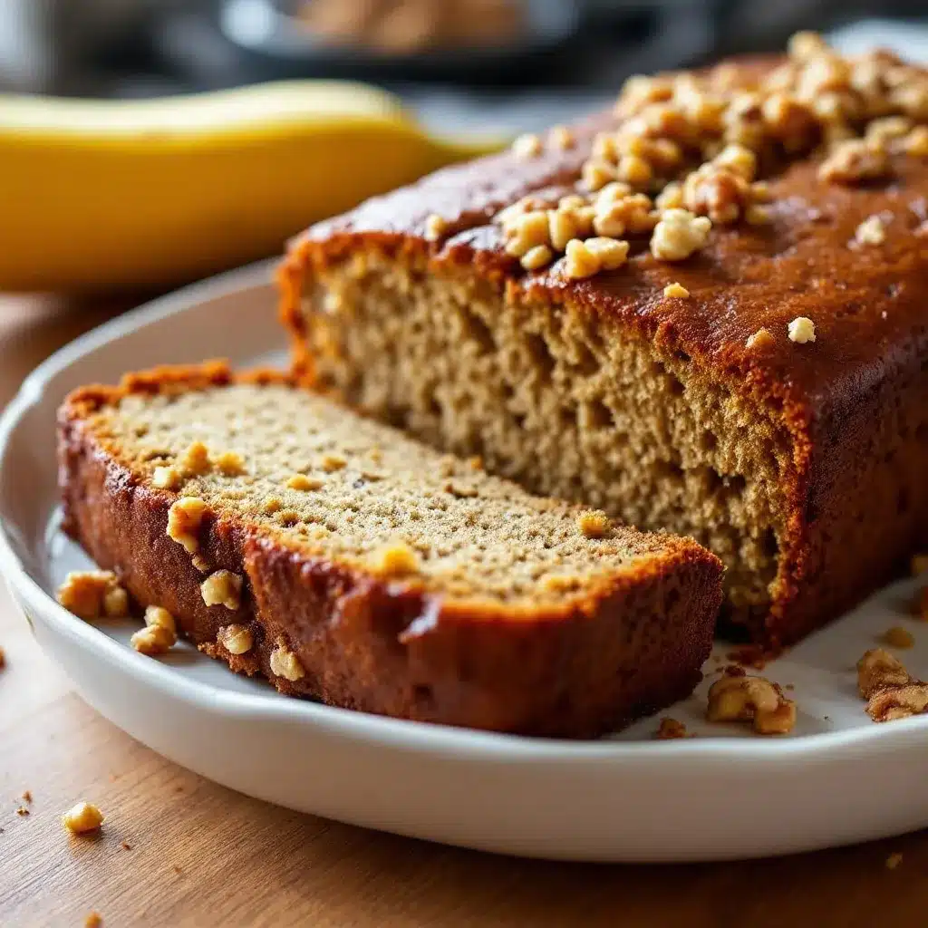 Easy One-Bowl Moist Banana Bread with Walnuts preparation steps