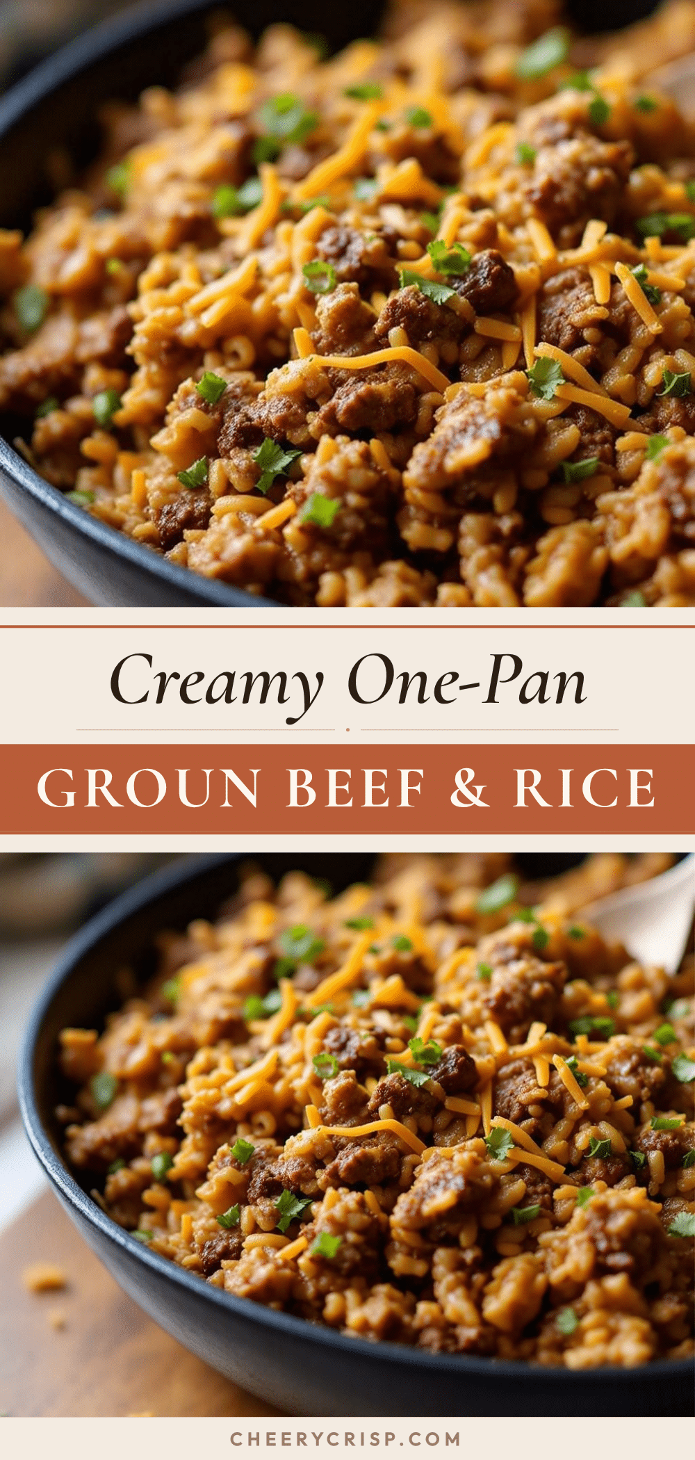 Easy One-Pan Ground Beef and Rice Skillet recipe