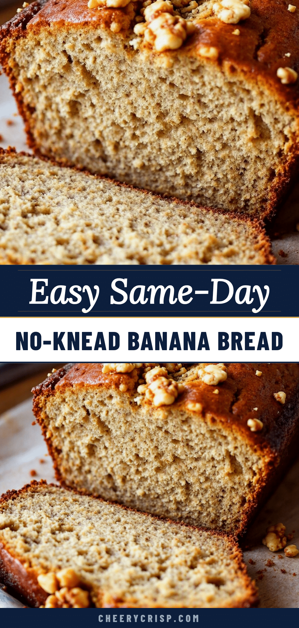 easy same-day no-knead banana bread recipe