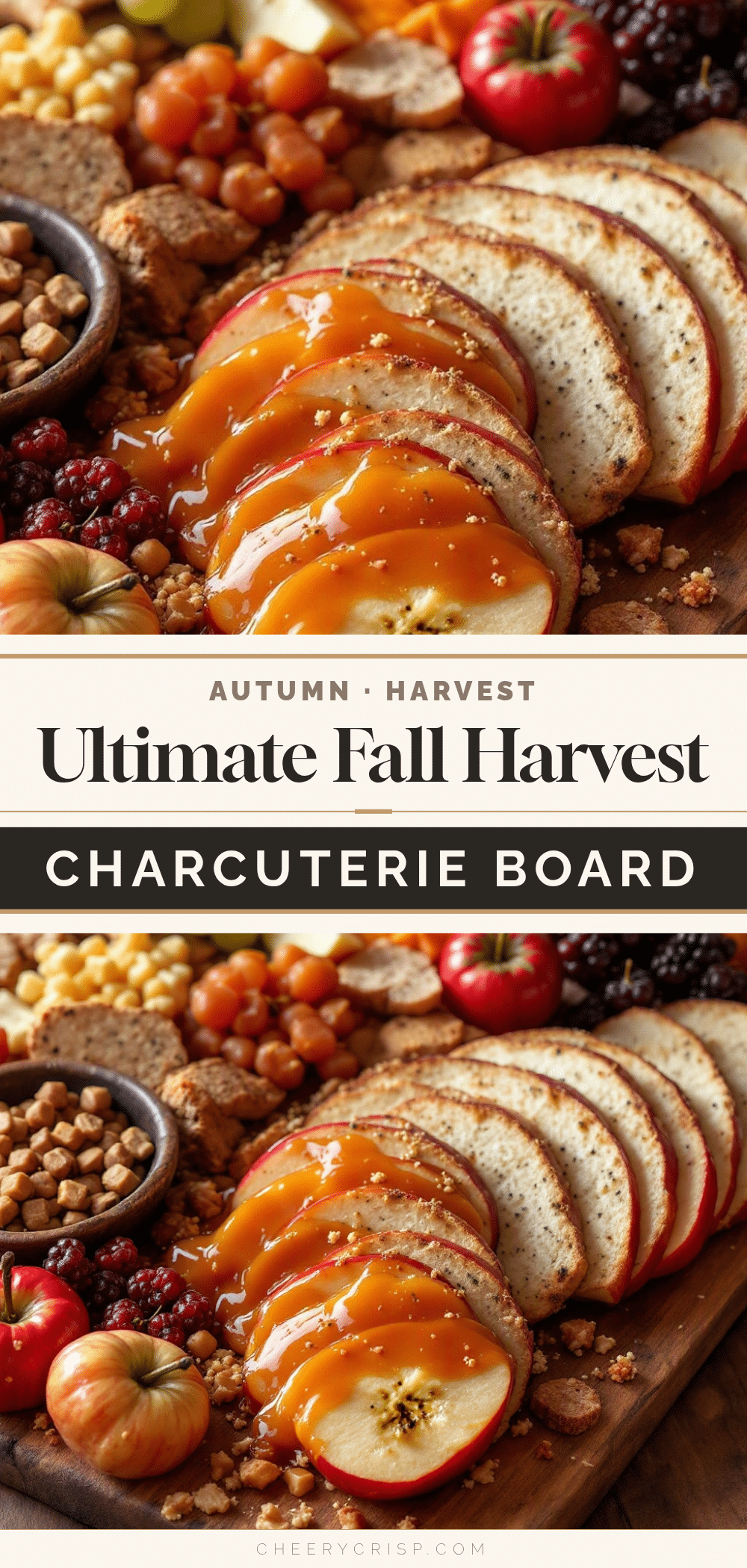 fall charcuterie board with caramel apples recipe